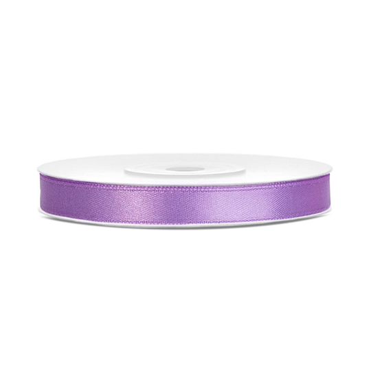 Satinband Ljuslila - 6 mm x 25 m