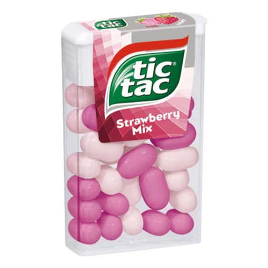 Tic Tac Jordgubbe Mix - 18 gram