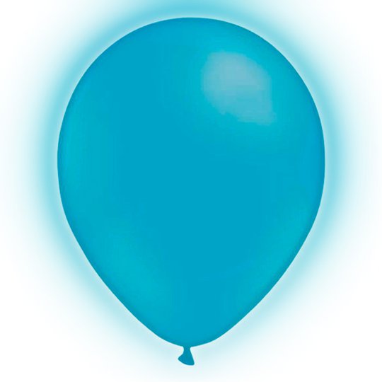 LED-Ballonger Blå - 5-pack