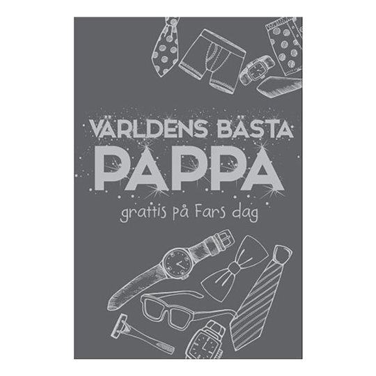 Fars Dag Kort Dubbelt Världens Bästa Pappa