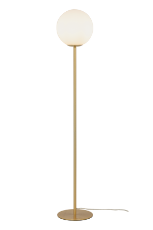 Molekyl Golvlampa Matt Mässing/Vit IP20