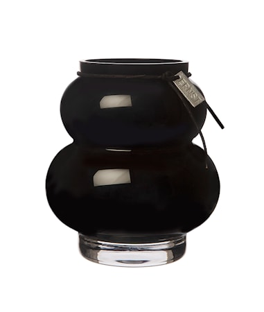 Glasvas Svart d7,8xh4 cm
