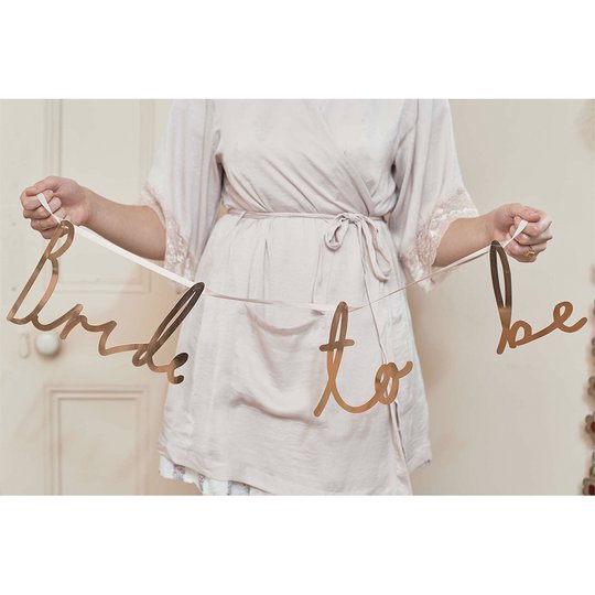 Girlang Bride To Be Guld Metallic