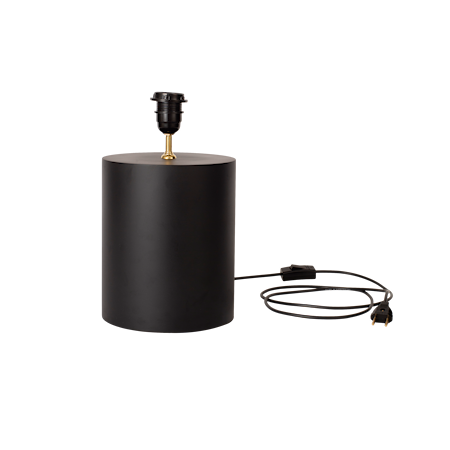 Lampfot 24 cm Matt Svart