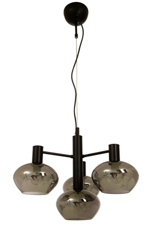 Bell Taklampa 4.A Svart/Rök IP20