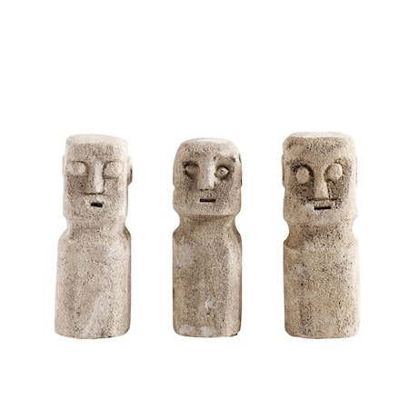 Skulptur Head 3st Sand Stone 15 cm