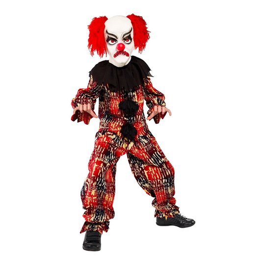 Läskig Clown Barn Maskeraddräkt - Medium