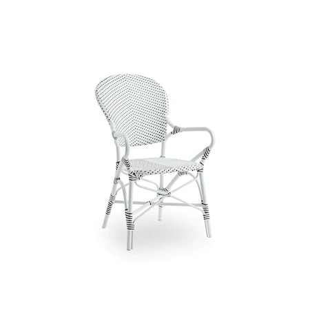 Isabell Stol m Armstöd Vit/Cappuchino
