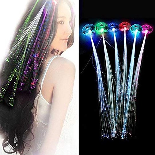 LED Blinkande Hårspänne - 12-pack