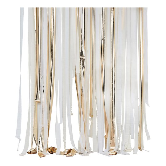 Backdrop Streamers Guldmetallic