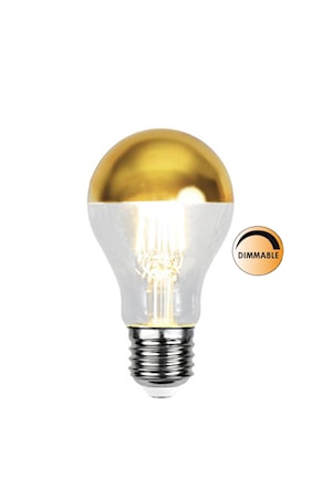 Ljuskälla LED 352-95 Toppförspeglad Guld Dimbar E27
