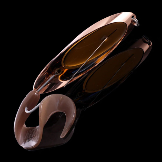 Norolan Pike Spoon JigTail 32 g skeddrag Copper/Brown