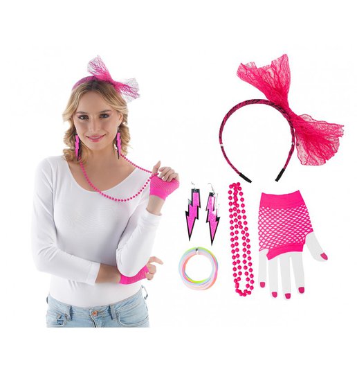 80-tals Neonkit - Neonrosa