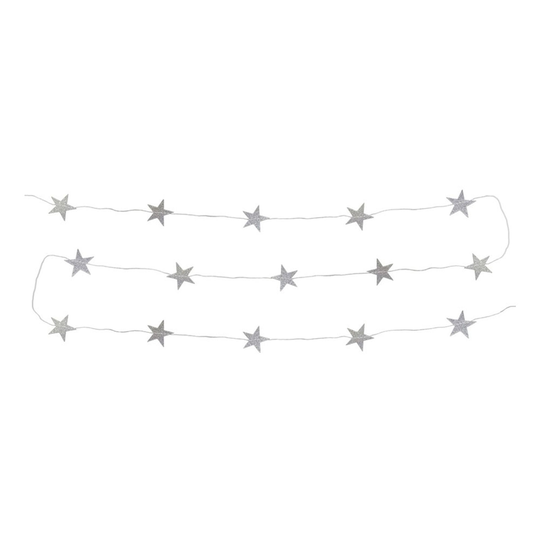 Stjärngirlang Silver/Glitter