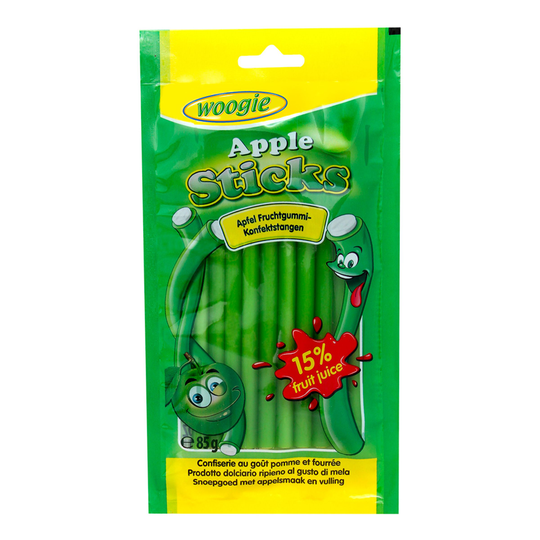 Woogie Apple Sticks - 85 gram