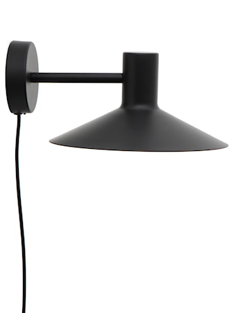 Minneapolis Vägglampa Metall Svart