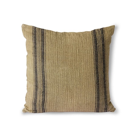 Linen Cushion Dark Beige 45x45 cm