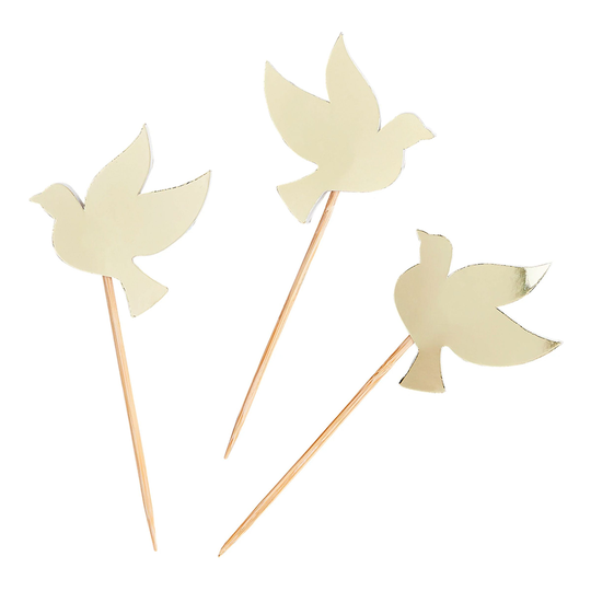 Partypicks Duvor Guld - 6-pack