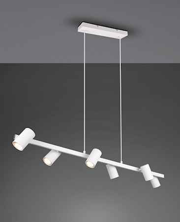 Marley Taklampa 115 cm 6L 6xGU10 Vit