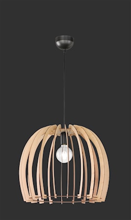Wood Taklampa 50 cm E27 Natur