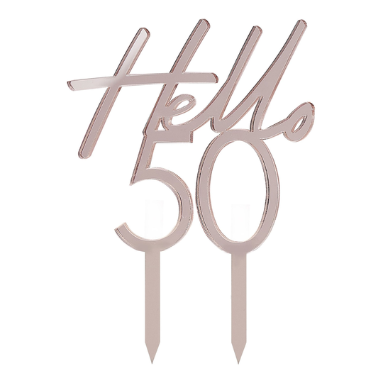 Tårtdekoration Siffra Hello - 50