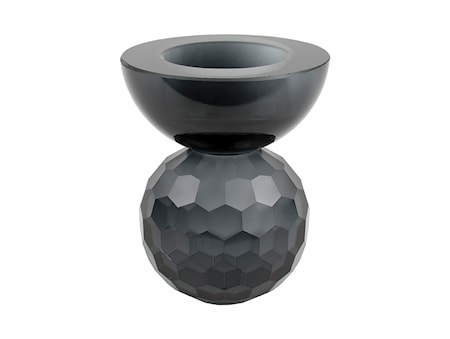 Crystal Art Bowl Ljusstake Small Svart