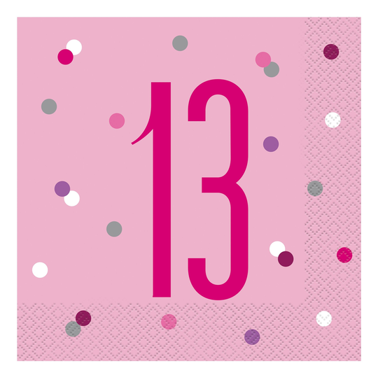 Papperservetter Siffra Rosa - Siffra 13