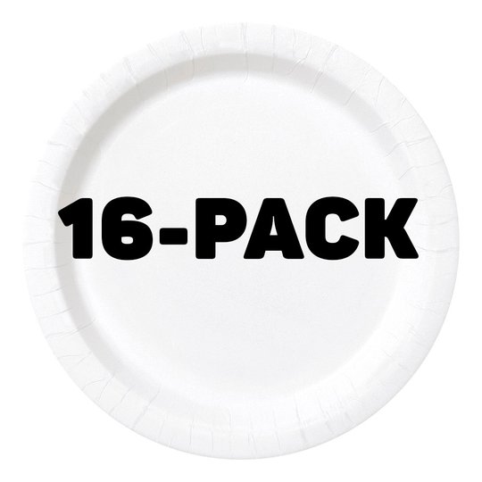 Papperstallrikar Vita - 16-pack