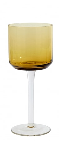 Retro Vitvinsglas Bärnsten