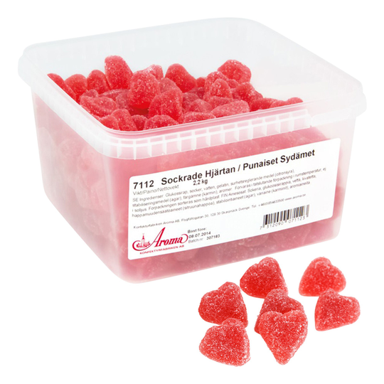 Sockrade Röda Hjärtan Storpack - 2,2 kg