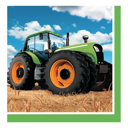 Kaffeservetter Tractor Time - 16-pack