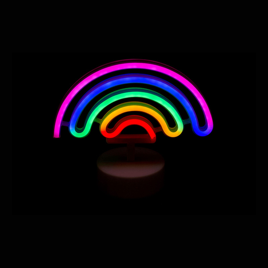 Neonlampa Regnbåge