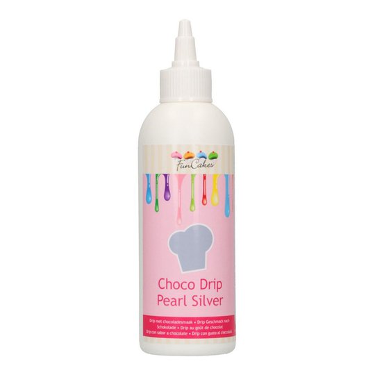 FunCakes Choco Drip Silver - 180 g