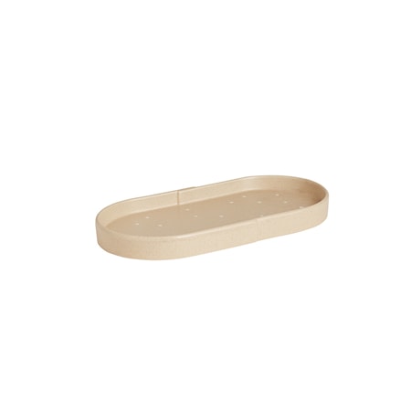 Aki Bricka Oval Natur / Vit