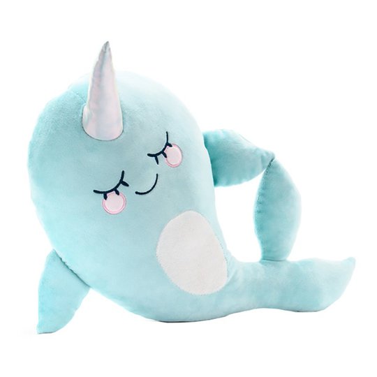 Kudde Narwhal Blå