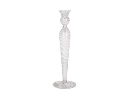 Swirl Ljusstake 26,5 cm Klar