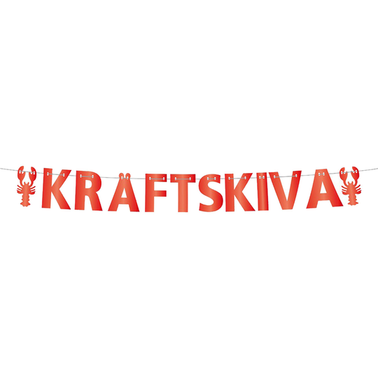 Girlang Kräftskiva Bokstäver