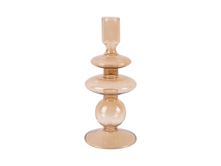 Art rings Ljusstake Glas Medium Beige