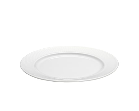 Plissé Tallrik Flat vit Ø 17 cm