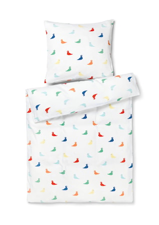 Påslakanset Sångfågel 100x140cm Junior Multi