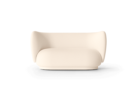 Rico 2-seater Wool Boucle - Off-white