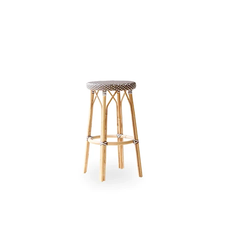 Simone Barstol 78 cm Cappuchino/Vit