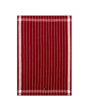 Striped Kökshandduk 50x70 Röd/Vit