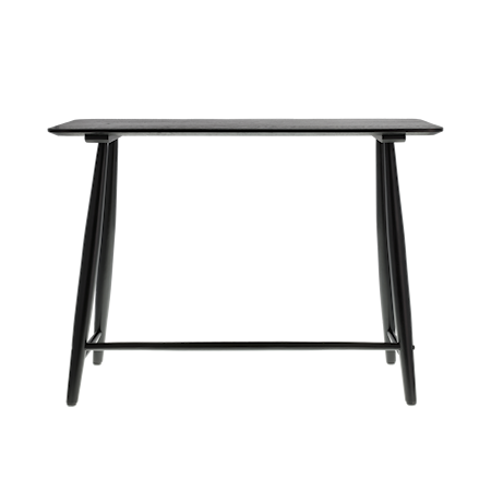 Bast Skrivbord 100x44,5x73 cm Massiv ek Svart