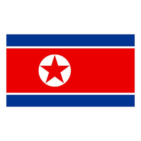 Flagga Nord Korea