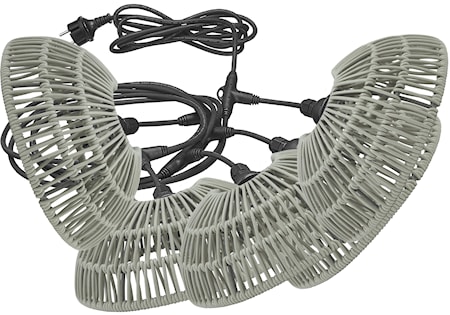 Hue Flex Out Ljusslinga Utomhus Grå