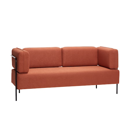 Sofa Polyester Brun/Svart