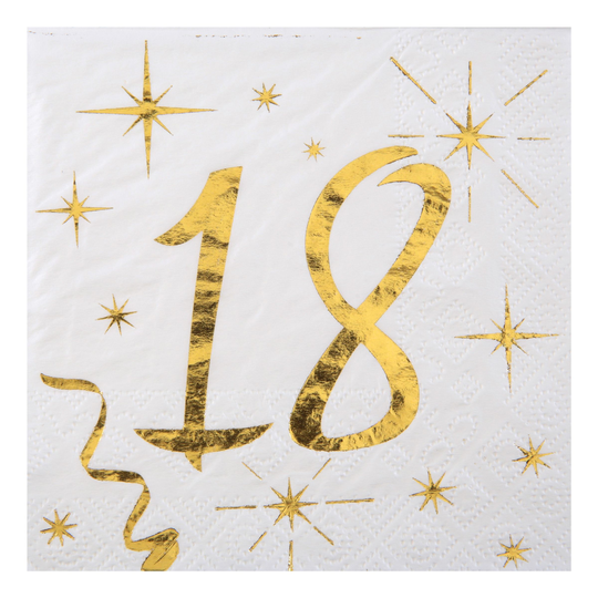 Servetter 18 Guld - 20-pack