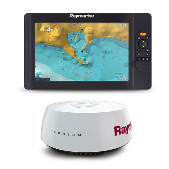Raymarine Element 12 S kartplotter + Quantum 18" Q24W Wi-Fi radar + strömkabel