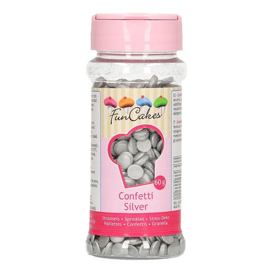FunCakes Confetti Silver - 60 g